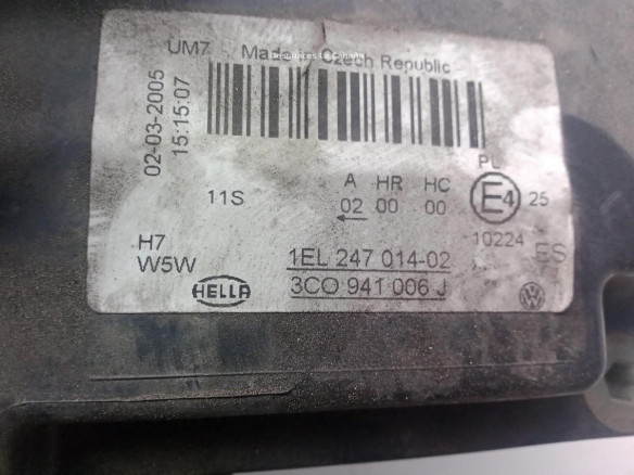 3C0941006J FARO DERECHO VW PASSAT (3C2)|Desguaces La Cabaña