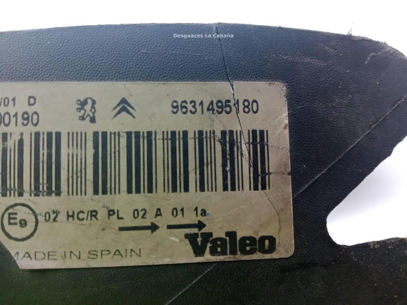 9631495180 FARO IZQUIERDO CITROEN XSARA PICASSO (N68)|Desguaces La Cabaña