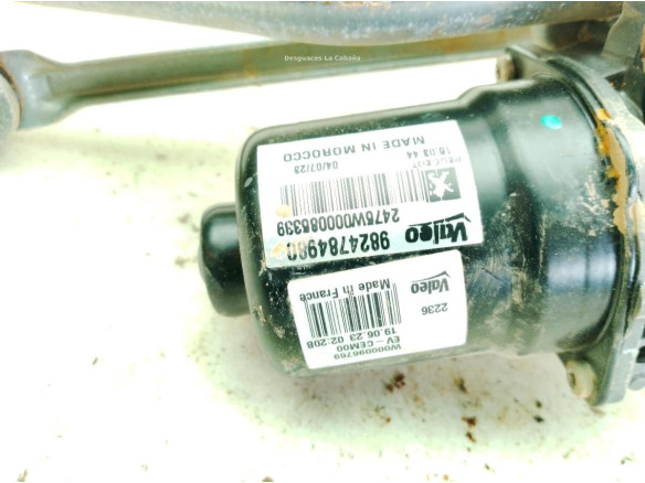 9824784980 MOTOR LIMPIAPARABRISAS DEL PEUGEOT 208 II (UB_, UP_, UW_)|Desguaces La Cabaña