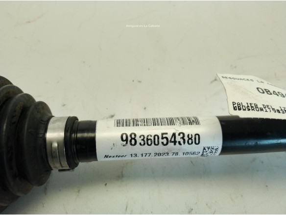 9836054380 PALIER DEL IZQ PEUGEOT 208 II (UB_, UP_, UW_)|Desguaces La Cabaña