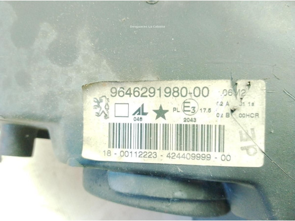 9646291980 FARO DERECHO PEUGEOT 307 (3A/C)|Desguaces La Cabaña