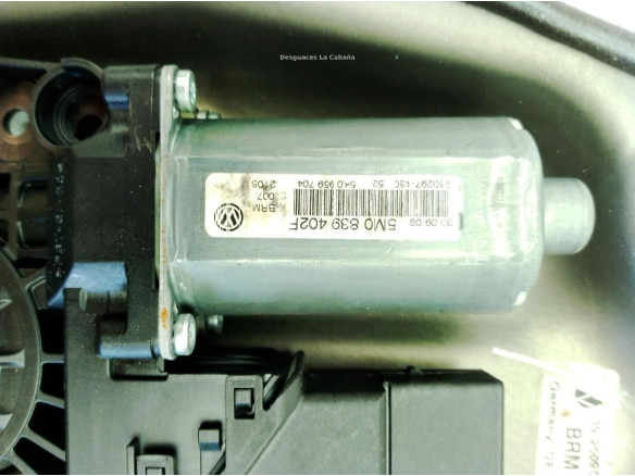 5M0839402F ELEVALUNAS PUERTA LAT TRA DER VW GOLF PLUS (5M1, 521)|Desguaces La Cabaña