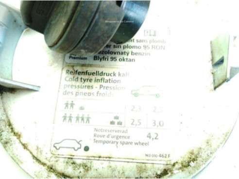 1K0010462F TAPA COMBUSTIBLE VW GOLF PLUS (5M1, 521)|Desguaces La Cabaña