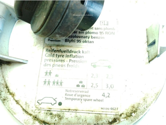 1K0010462F TAPA COMBUSTIBLE VW GOLF PLUS (5M1, 521)|Desguaces La Cabaña