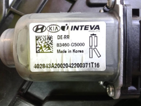 83460G5000 ELEVALUNAS PUERTA LAT TRA DER KIA NIRO |Desguaces La Cabaña