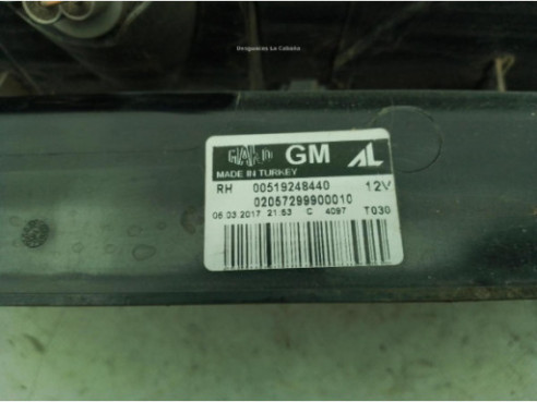 95513786  PILOTO TRA DER OPEL COMBO Furgón/ranchera familiar (X12)|Desguaces La Cabaña