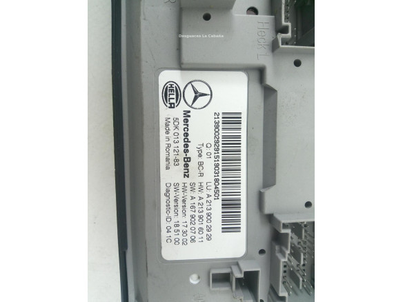 A2139002929 MODULO ELECTRONICO 1 MERCEDES BENZ CLASE E T-Model (S213) |Desguaces La Cabaña