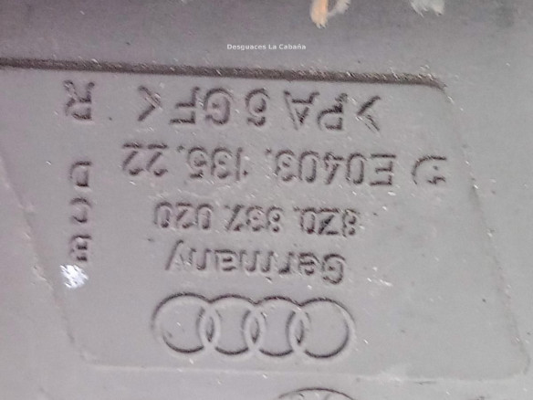 MANILLA PUERTA LAT DEL IZQ INT AUDI A2 (8Z0)|Desguaces La Cabaña