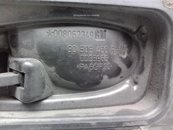 MANILLA PUERTA LAT DEL DER INT OPEL VECTRA B (J96)|Desguaces La Cabaña