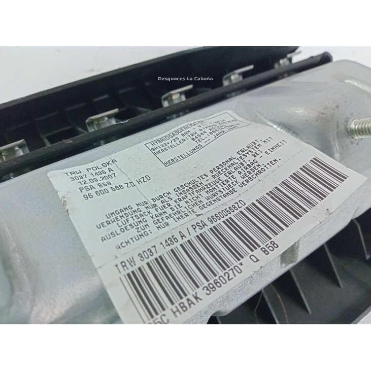 96600568 AIRBAG RODILLA CITROEN C4 Picasso I Limusina (UD_) |Desguaces La Cabaña