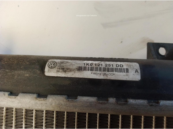 1K0121251DD RADIADOR AGUA VW GOLF VI (5K1)|Desguaces La Cabaña