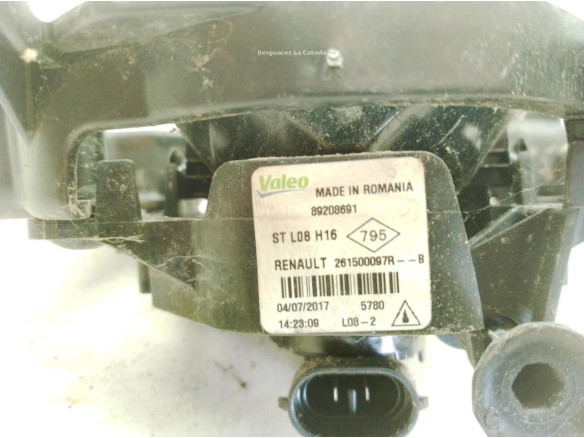 89208691 NIEBLA DEL IZQ SMART FORTWO Coupé (453)|Desguaces La Cabaña