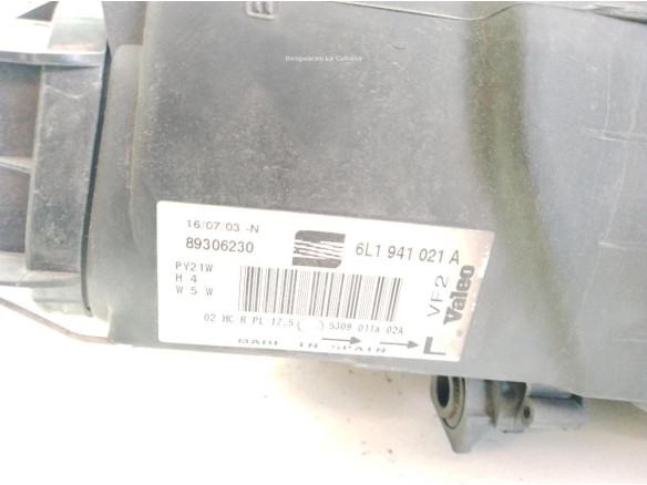 6L1941021A FARO IZQUIERDO SEAT IBIZA III (6L1)|Desguaces La Cabaña