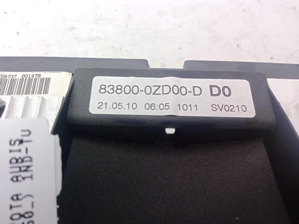 838000ZD00 CUADRO INSTRUMENTOS TOYOTA AURIS (_E15_)|Desguaces La Cabaña