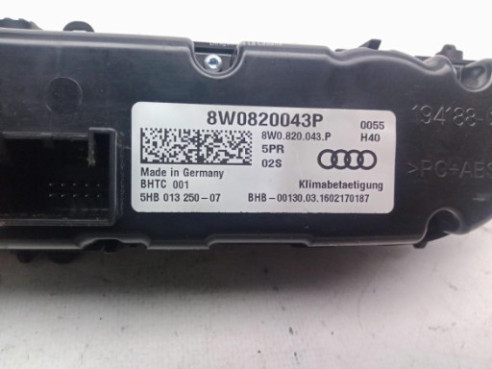 8W0820043P MANDO CLIMA AUDI A4 Avant (8W5, B9)|Desguaces La Cabaña