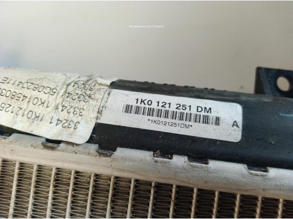 1K0121251DM RADIADOR AGUA VW JETTA IV (162, 163)|Desguaces La Cabaña