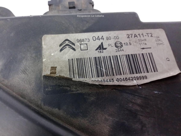 9687304480 FARO DERECHO CITROEN C4 II (B7)|Desguaces La Cabaña