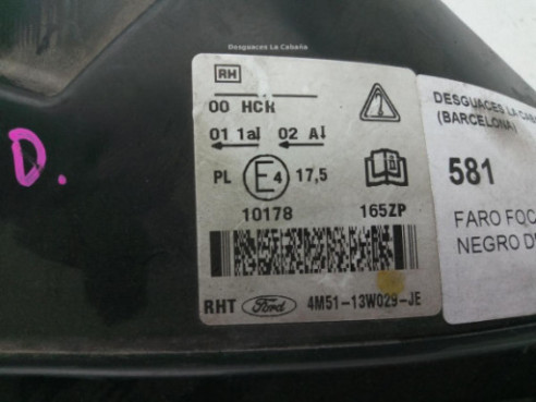 FARO DERECHO FORD FOCUS II (DA_, HCP)|Desguaces La Cabaña