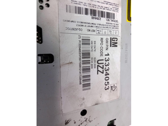 GM13334053 MANDO RADIO OPEL ASTRA J (P10)|Desguaces La Cabaña