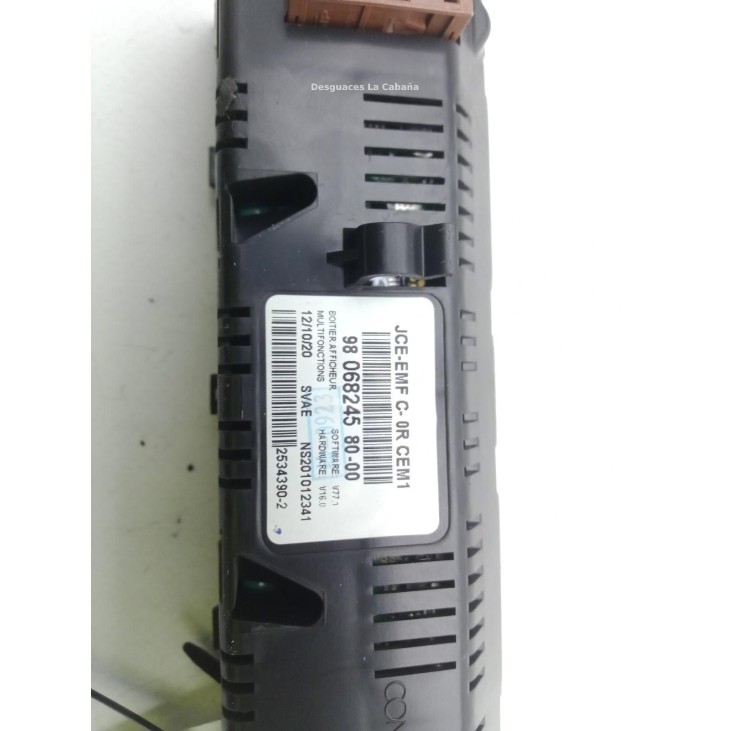 9806824580 DISPLAY PEUGEOT 407 SW (6E_) |Desguaces La Cabaña