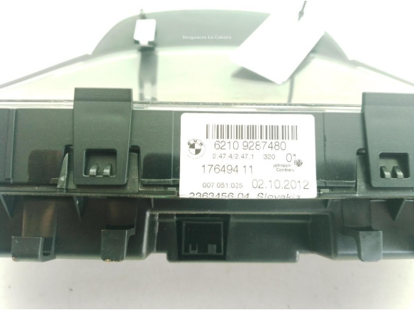 62109287480 CUADRO INSTRUMENTOS BMW 3 Touring (F31)|Desguaces La Cabaña