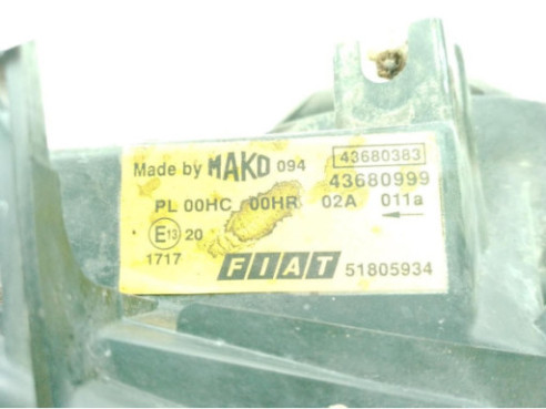 43690383 FARO DERECHO FIAT DOBLO Cargo (223_)|Desguaces La Cabaña