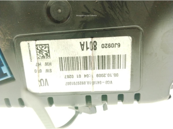 6J0920801A CUADRO INSTRUMENTOS SEAT IBIZA IV SPORTCOUPE (6J1, 6P5)|Desguaces La Cabaña