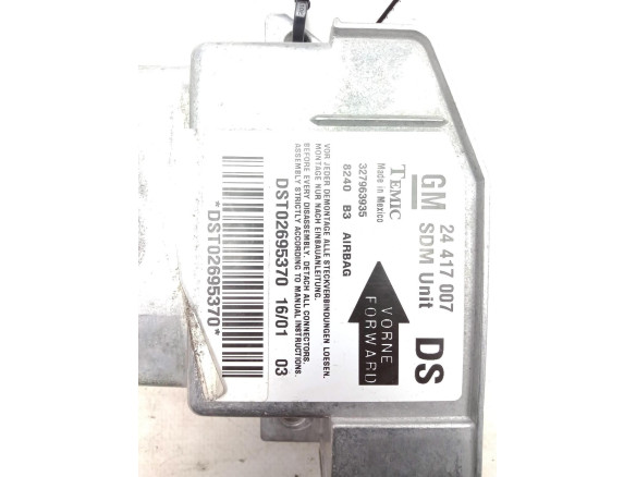 24417007DS, CENTRALITA AIRBAG OPEL CORSA C (X01) |Desguaces La Cabaña