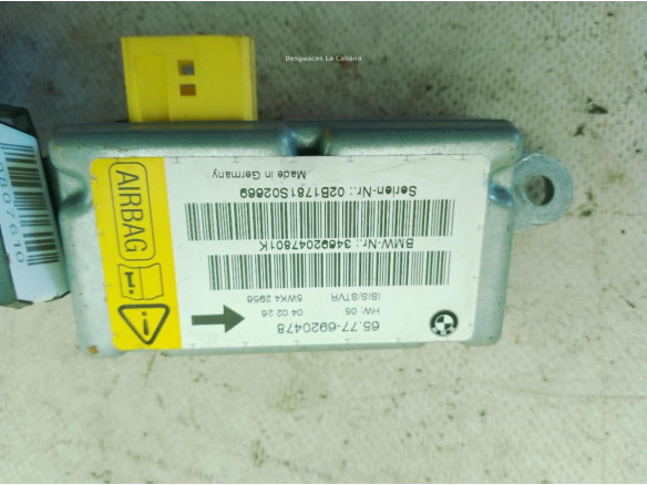 65776920478 SENSOR IMPACTO LATERAL BMW 7 (E65, E66, E67)|Desguaces La Cabaña