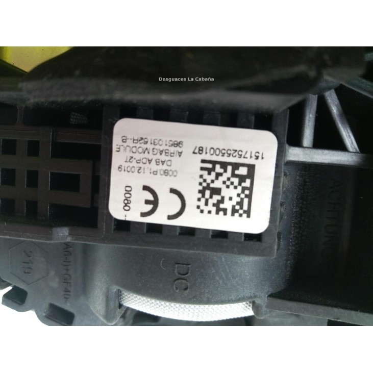 1517525500187 AIRBAG IZQ MERCEDES BENZ CITAN Furgón (415) |Desguaces La Cabaña