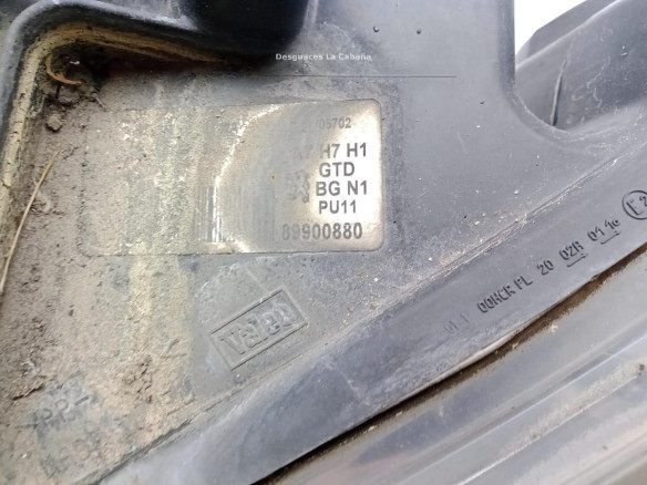 89900880 FARO IZQUIERDO PEUGEOT 207 (WA_, WC_)|Desguaces La Cabaña
