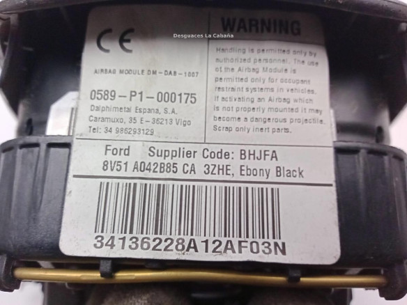 8V51A042B85CA AIRBAG IZQ FORD FIESTA V (JH_, JD_)|Desguaces La Cabaña