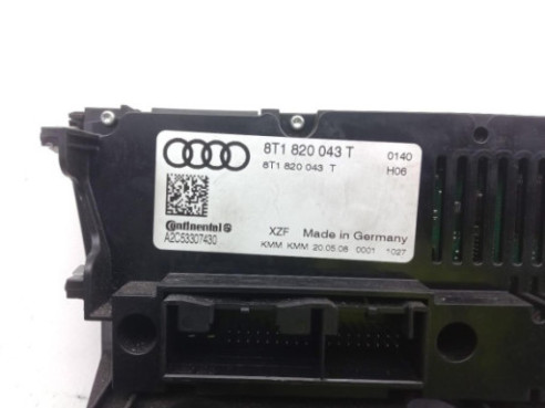 8T1820043T MANDO CLIMA AUDI A4 (8K2, B8) |Desguaces La Cabaña