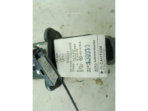 898503U200WK CINTURON TRA CENTRAL KIA SPORTAGE (SL)|Desguaces La Cabaña