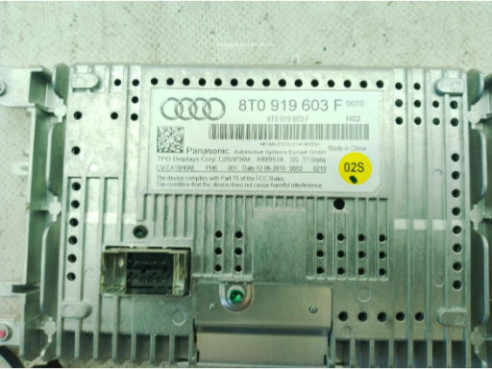 8T0919603F PANTALLA MULTIMEDIA AUDI A4 Allroad (8KH, B8)|Desguaces La Cabaña