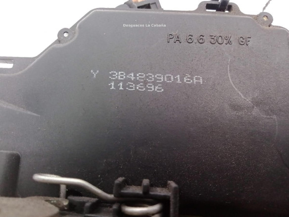 3B4839016A CERRADURA PUERTA LAT TRA DER SEAT LEON (1M1)|Desguaces La Cabaña