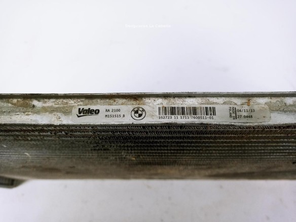 760051101 RADIADOR AGUA BMW 3 Touring (F31) |Desguaces La Cabaña