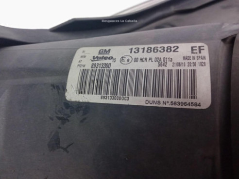 13186382 FARO DERECHO OPEL CORSA D (S07)|Desguaces La Cabaña