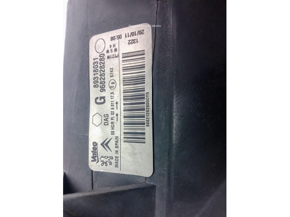 96828282800 FARO IZQUIERDO CITROEN BERLINGO Furgón (B9)|Desguaces La Cabaña