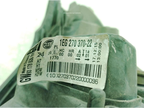 93178636RH FARO DERECHO OPEL ASTRA H (A04)|Desguaces La Cabaña