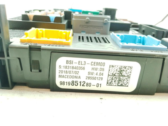 9819851280 MODULO ELECTRONICO 4 PEUGEOT 3008 SUV (M_)|Desguaces La Cabaña
