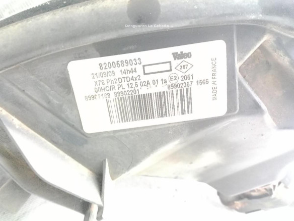 89028549 FARO DERECHO RENAULT KANGOO (KC0/1_)|Desguaces La Cabaña