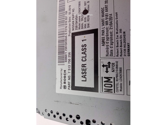 7513750256 PANTALLA MULTIMEDIA NISSAN QASHQAI II Todo terreno, cerrada (J11, J11_)|Desguaces La Cabaña