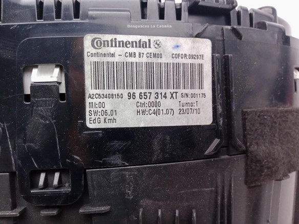 96657314XT, CUADRO INSTRUMENTOS CITROEN C4 II (B7)|Desguaces La Cabaña