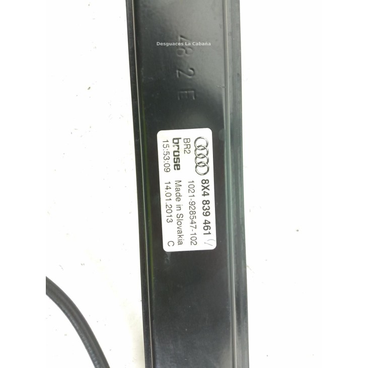 8X4839461 ELEVALUNAS PUERTA LAT TRA IZQ AUDI A1 Sportback (8XA, 8XF) |Desguaces La Cabaña