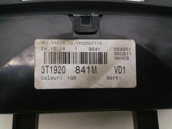 3T1920841D, CUADRO INSTRUMENTOS SKODA SUPERB II (3T4) |Desguaces La Cabaña