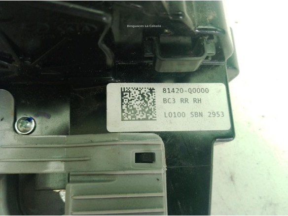 81420Q0000 CERRADURA PUERTA LAT TRA DER HYUNDAI i20 III (BC3, BI3)|Desguaces La Cabaña