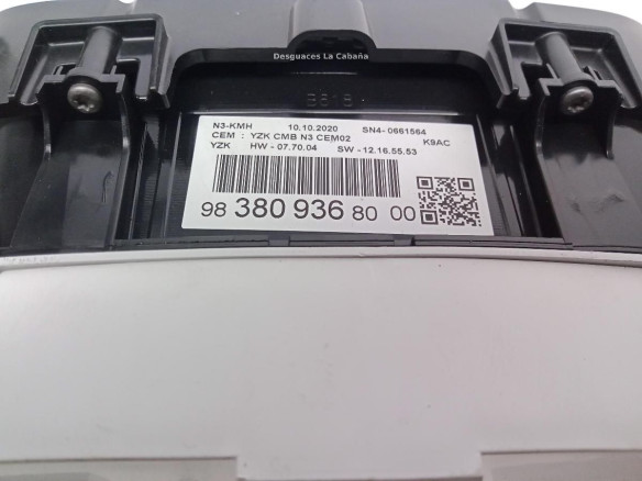 983809368000 CUADRO INSTRUMENTOS CITROEN BERLINGO (ER_, EC_)|Desguaces La Cabaña