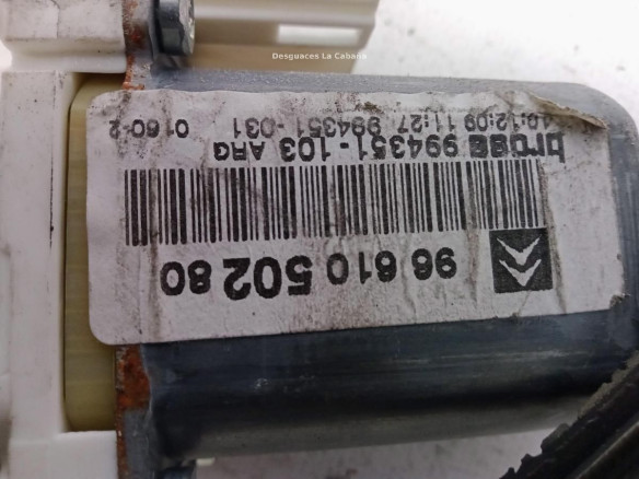 9661050280 ELEVALUNAS PUERTA LAT TRA IZQ CITROEN C6 (TD_)|Desguaces La Cabaña