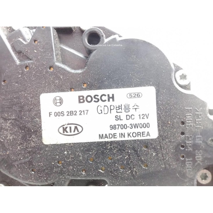 987003W000 MOTOR LIMPIAPARABRISAS TRA KIA SPORTAGE (SL) |Desguaces La Cabaña